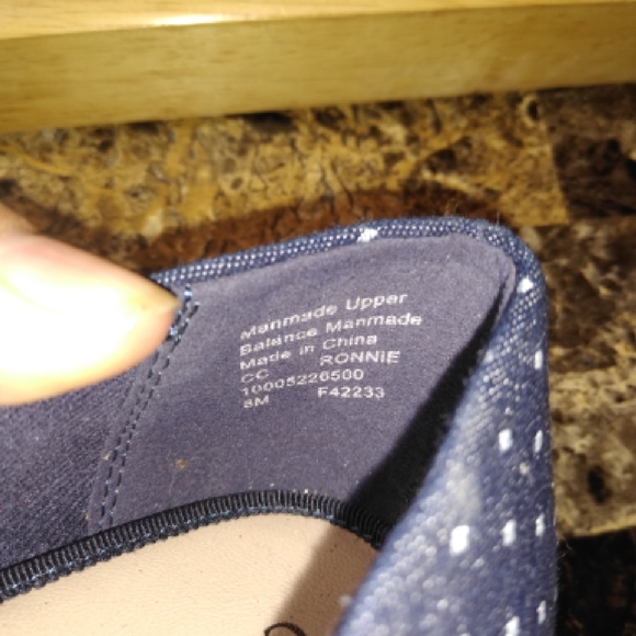 Charter Club denim polkadots flat ballerinas #8 - Picture 5 of 7